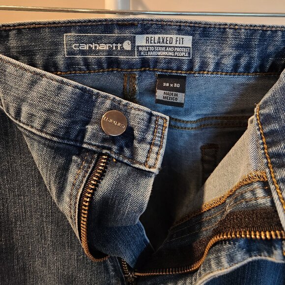 Carhartt Men's Rugged Flex Relaxed Straight Leg 5-Pocket Jean, 38W X 30L - Picture 3 of 8